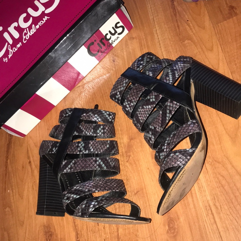 Multi Python Cage Chunky Heels (Perfect Condition) - image 2